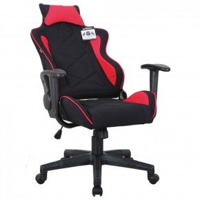 Кресло компьютерное BRABIX GT Racer GM-101 + подушка (ткань) черное/красное (531820) в Стрежевом - strezhevoj.mebel-74.com | фото