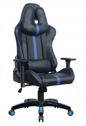 Кресло компьютерное BRABIX "GT Carbon GM-120" (черное/синее) 531930 в Стрежевом - strezhevoj.mebel-74.com | фото