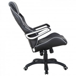 Кресло компьютерное BRABIX Techno Pro GM-003 (экокожа черное/серое, вставки серые) 531814 в Стрежевом - strezhevoj.mebel-74.com | фото