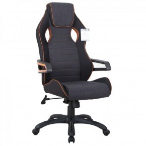 Кресло компьютерное BRABIX Techno Pro GM-003 (ткань черное/серое, вставки оранжевые) 531813 в Стрежевом - strezhevoj.mebel-74.com | фото
