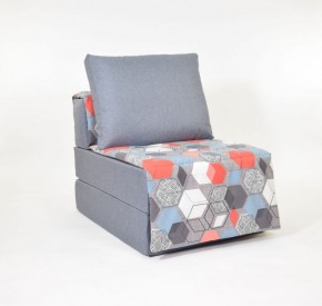 Кресло-кровать бескаркасное Харви (серый-геометрия слейт) в Стрежевом - strezhevoj.mebel-74.com | фото