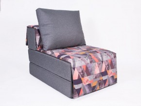 Кресло-кровать бескаркасное Харви (серый-сноу манго) в Стрежевом - strezhevoj.mebel-74.com | фото
