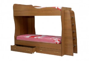Кровать детская 2-х ярусная Юниор-1 (800*2000) ЛДСП в Стрежевом - strezhevoj.mebel-74.com | фото