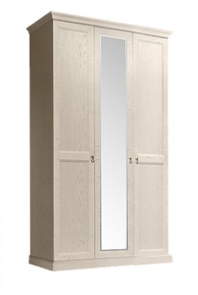Шкаф 3-х дверный (с зеркалом) для платья и белья Венеция дуб седан (ВНШ1/3) в Стрежевом - strezhevoj.mebel-74.com | фото